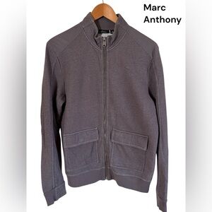 Marc Anthony- Men’s Medium full zip jacket. Dark gray. 2 pockets. Excellent cond